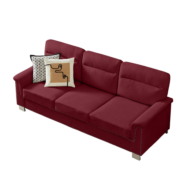 3 Seater Elegant Stationary Sofa