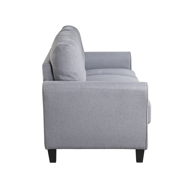 Modern Living Room Loveseat Linen Upholstered Couch Furniture For Home Or Office