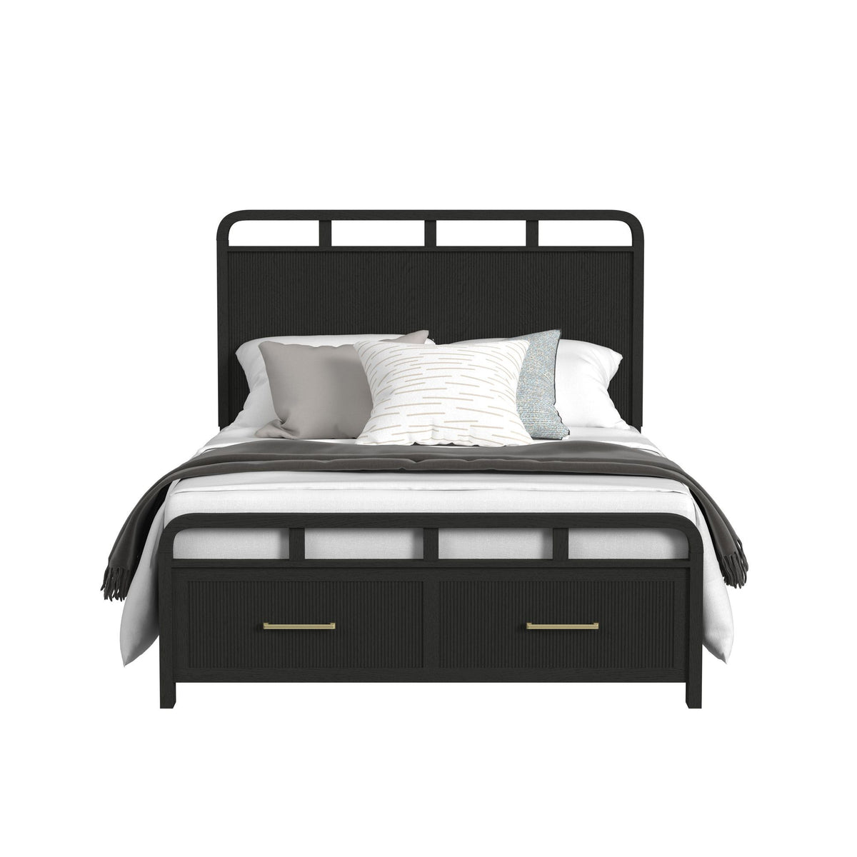 Ridgemont Storage Bed in Black by Elements International, view 17