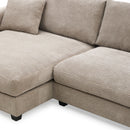 Oversized Sectional L Shaped Cloud Couch With USB Charging Port Cup Holder Deep And Wide Seat Sofa With Chaise Comfy