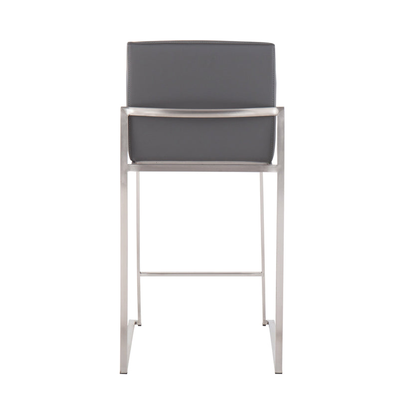 Fuji - Contemporary High Back Counter Stool, Functional Design