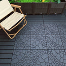 Stone Texture Patio Deck Tiles, Diy Module Interlocking Decking Floor Tiles