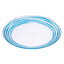 Designer Swirl Acrylic Dinner Plates (Set of 4)