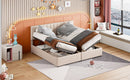 Upholstered Platform Bed With A Hydraulic Storage System