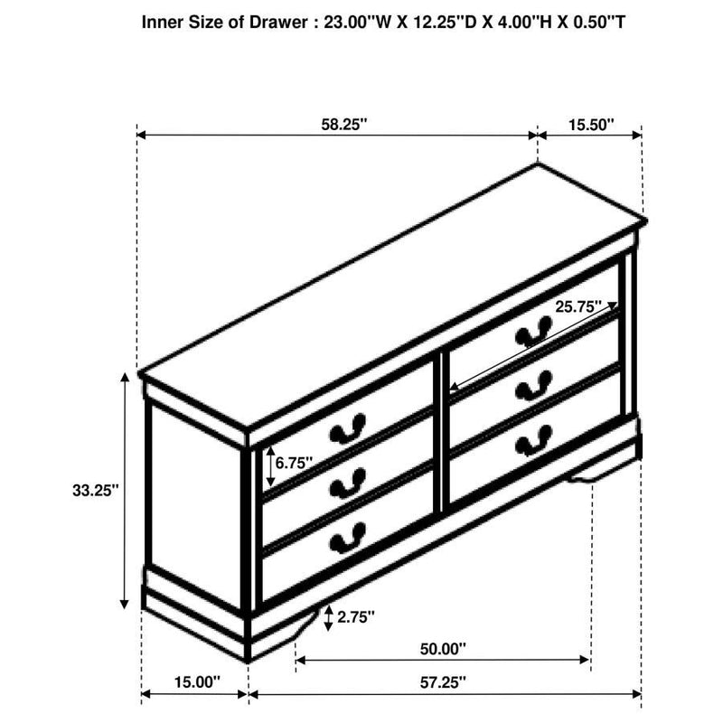 Louis Philippe - Bedroom Set