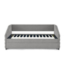 Elegant Daybed With Trundle Upholstered Tufted Sofa Bed