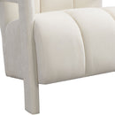 Modern Minimalist Leisure Armchair With L Shaped Armrests