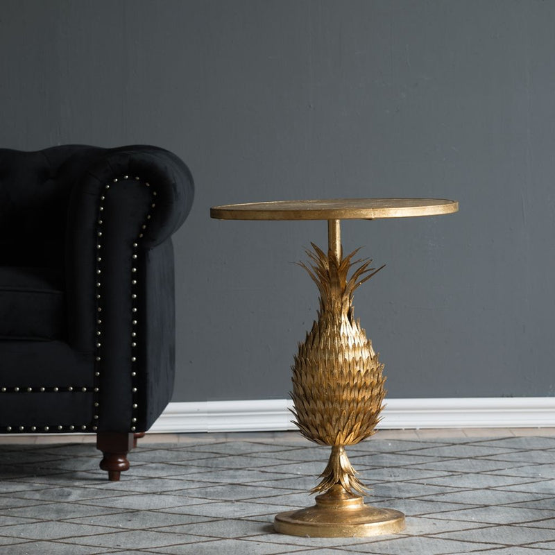 Pineapple Table - Gold