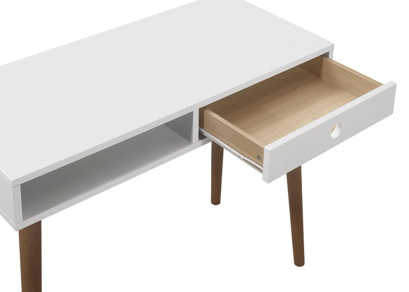 Bradenton - 1-Drawer Wood Writing Desk - White