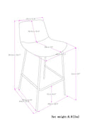 Jolie - Contemporary Stool (Set of 2)