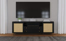 Arini - Rattan Cane 2-Door TV Stand Media Console