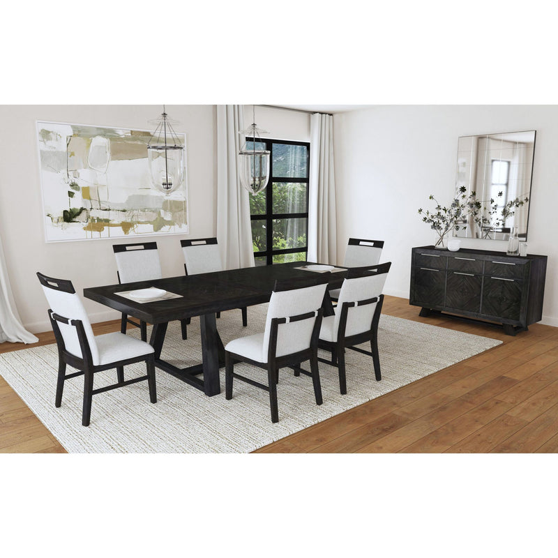 Transcend - Dining Table With 22"" Leaf - Charcoal