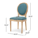 French Country Inspired Dining Chair With Iconic Round Backrest