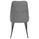 Alan - Fabric Upholstered Dining Side Chair (Set of 2) - Gray