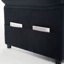 Convertible Pull Out Sofa Bed Queen Size, 3 In 1 With Side Storage