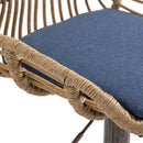 Modern Swivel Bar Stools Adjustable Counter Chairs With Footrest (Set of 2)