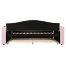 Upholstered Daybed With Storage Armrests, Trundle And Latest Integrated Bluetooth Audio System