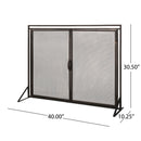 Samantha - Iron Fireplace Screen 2 Door Design