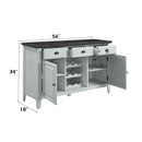 Lanton - Server - Natural Marble & Antique White