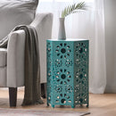 Galore - Side Table With Sunburst Cut Out Design