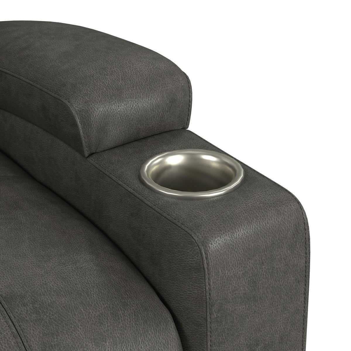 Kenmore P1 Lift Chair With Heat Massage in Simba Dark Gray by Elements International, view 2