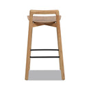 Sven - Modern Minimalist Low Back Counter Stool - Natural Blonde Ash