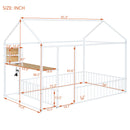 House Frame With Desk, Shelves, Power Outlets And USB Ports