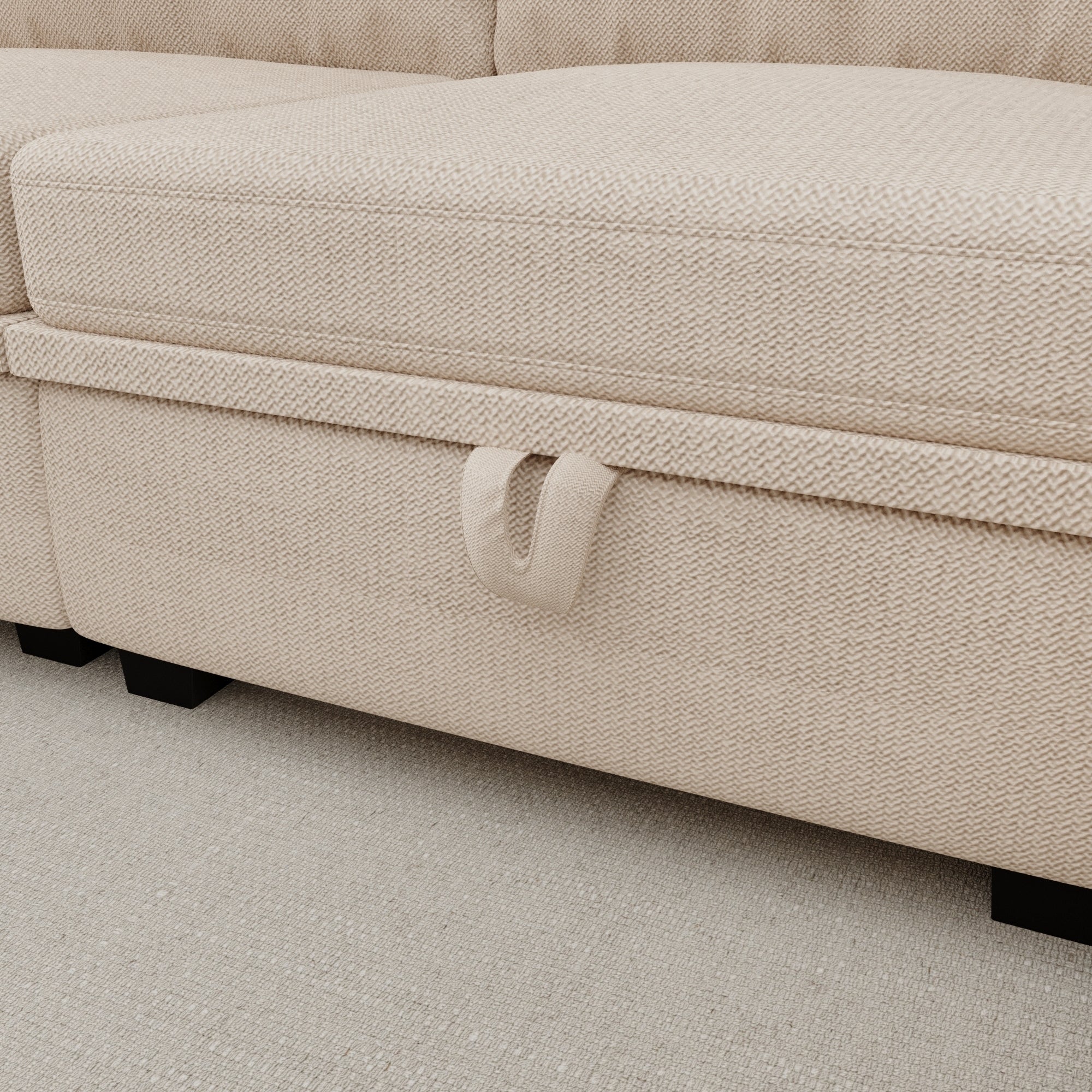 UNITED WE WIN Modular Sectional Sofa U Shaped Modular Couch with Reversible Chaise Modular Sofa Sectional Couch with Storage Seats