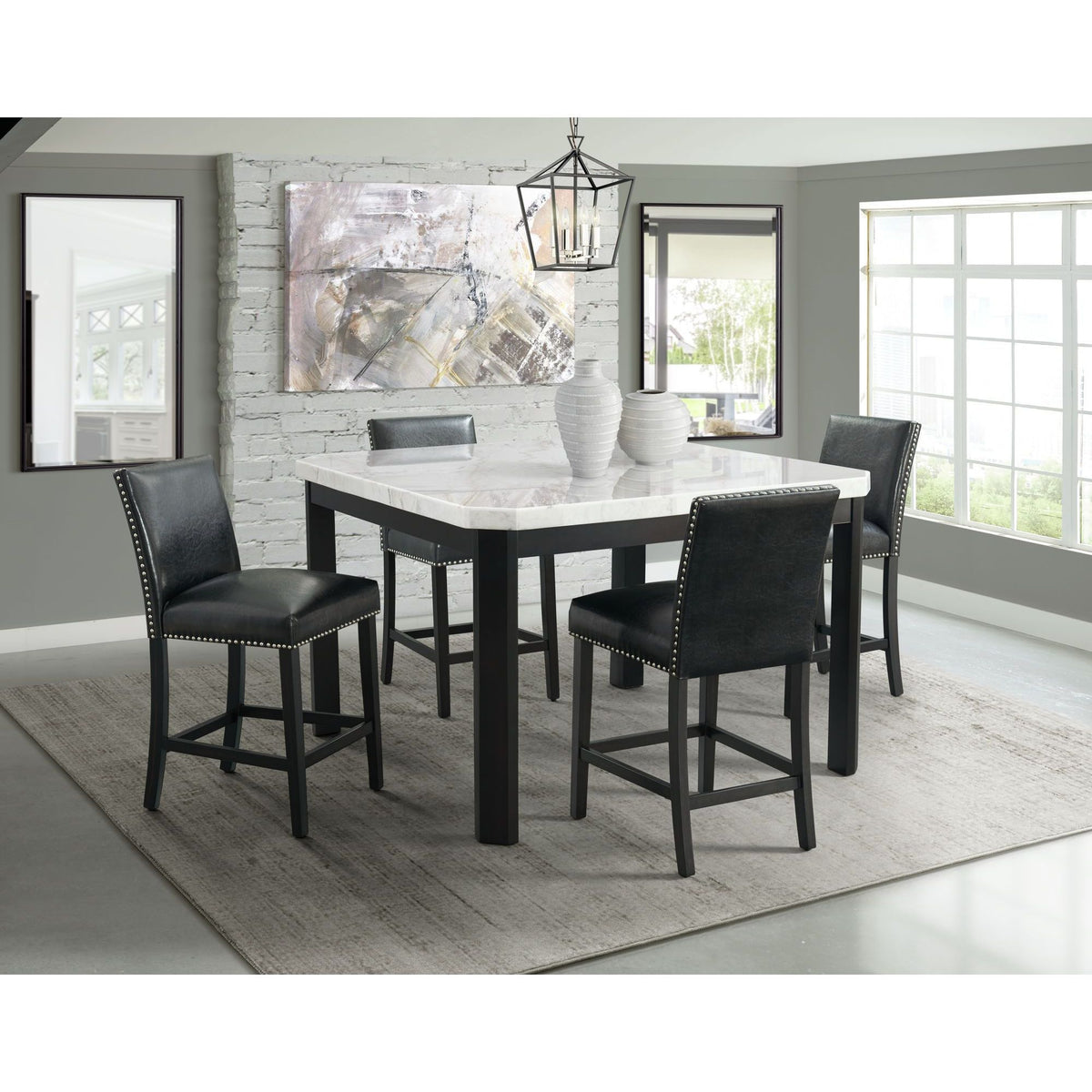 Meridian Counter Side Chair (Set of 2) in Black by Elements International, view 9