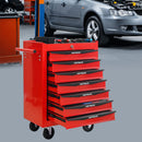 Rolling Metal Tool Chest With Drawers, Steel Storage Cabinet With Ball Bearing Slides