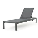 Outdoor Patio Chaise Lounge With 5 Reclining Positions