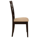 Gabriel - Lattice Back Side Chairs (Set of 2) - Cappuccino - Atlantic Fine Furniture Inc