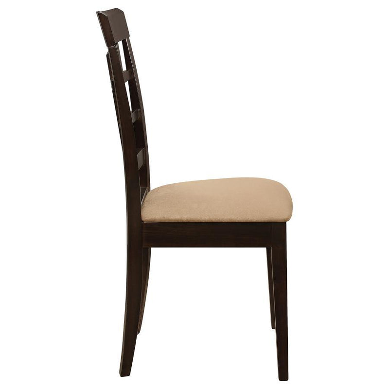 Gabriel - Lattice Back Side Chairs (Set of 2) - Cappuccino