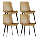 Modern Dining Chair With Carbon Steel Legs