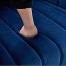 Oversized Velvet Swivel Barrel Accent Chair And Ottoman Set With Storage