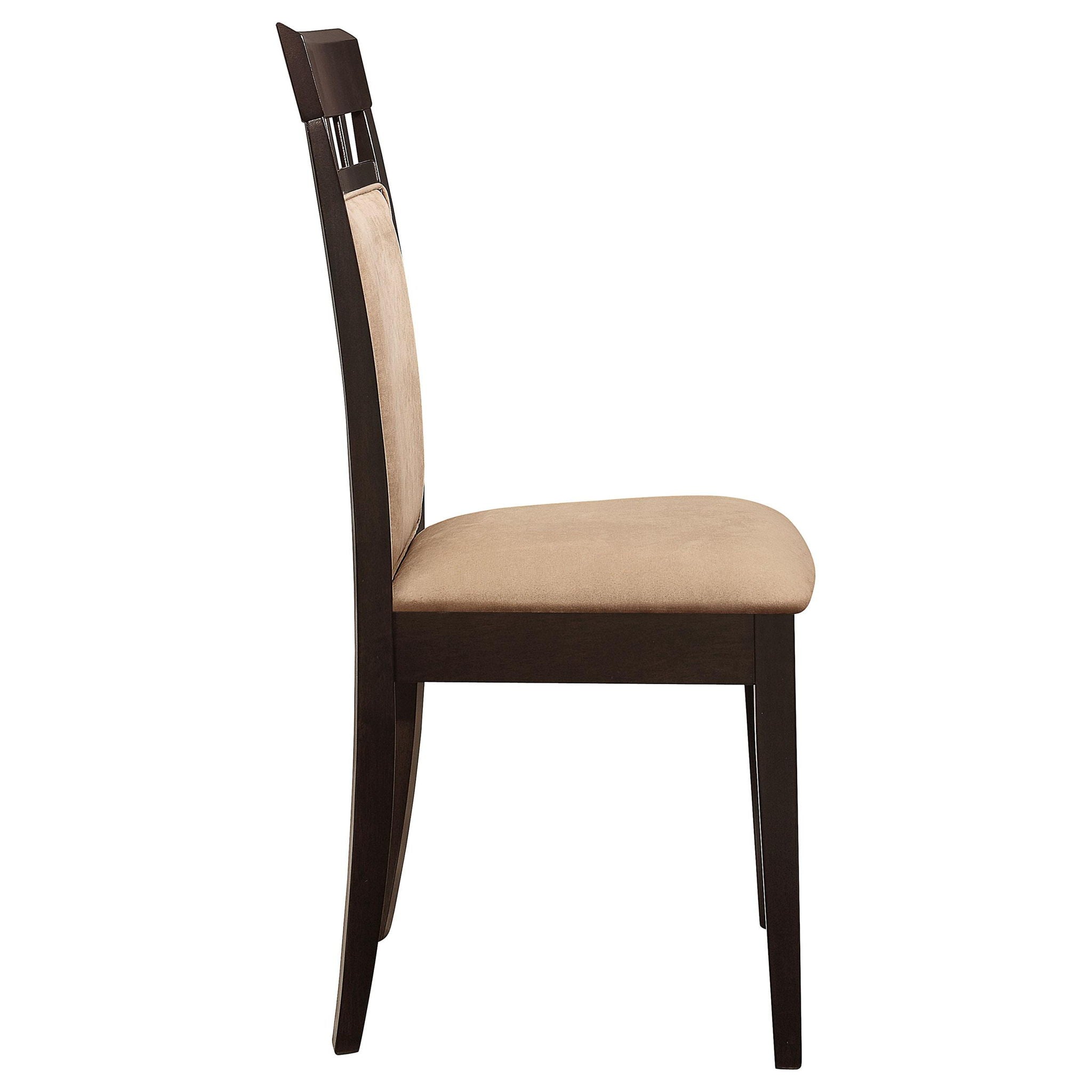 Gabriel Closed Back Dining Side Chair Cappuccino (Set of 2) - Atlantic Fine Furniture Melbourne FL
