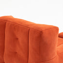 Modern Indoor Fluffy Bean Bag Chair With Memory Foam And Ottoman, Super Soft