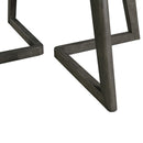 Cross - Round Dining Table - Dark Gray