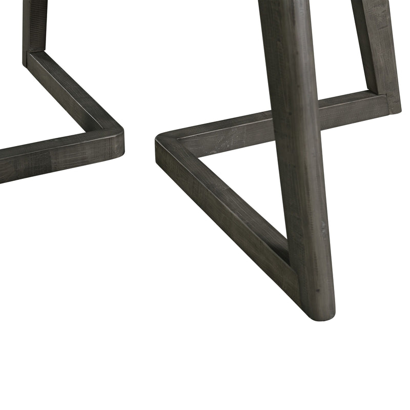 Cross - Round Dining Table - Dark Gray