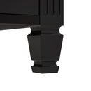 Modern Bathroom Vanity With Ceramic Sink, Freestanding, One Tip Out Drawer, 3 Side Drawers, Adjustable Shelf