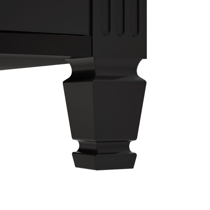 Modern Bathroom Vanity With Ceramic Sink, Freestanding, One Tip Out Drawer, 3 Side Drawers, Adjustable Shelf