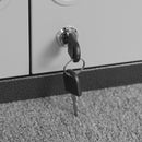 Metal Wall Mounted Tool Storage Cabinet With 2 Locking Doors, Adjustable Shelf, And Drawer