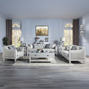 Katia - Coffee Table - Rustic Gray & Weathered White Finish - Atlantic Fine Furniture Inc