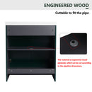 Contemporary Freestanding Bathroom Vanity With Resin Sink & Soft-Close Cabinet Doors