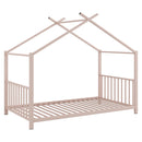 Metal House Platform Bed With Modern Design And Durable Frame