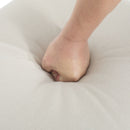 Springfield - Ottoman Contemporary Design Fabric Birch Wood Legs - Beige