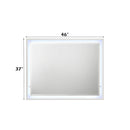Esther - Mirror With LED - White / Silver