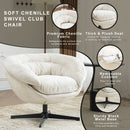 Modern Chenille Office Chair With 360 Degree Swivel