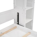 Wall Murphy Bed With Shelves And LED Lights