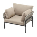 Rope Lounge Chair With Cushions For Modern Spaces